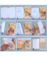 Set 10 tờ decal trong suốt bọc sách vở kích thước 43x30cm